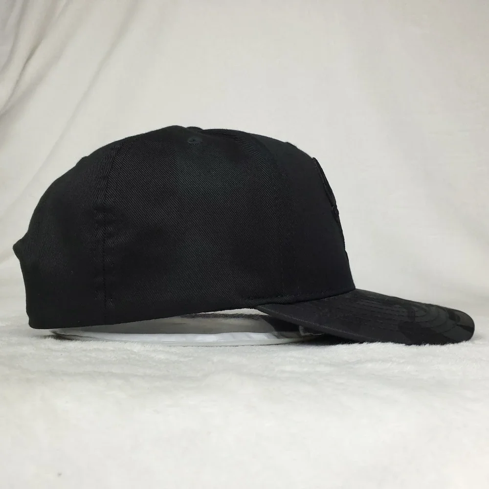 Chicago Bulls Mitchell & Ness NBA Flexfit 110 Snapback Hat Cap 3D Logo Black NWT